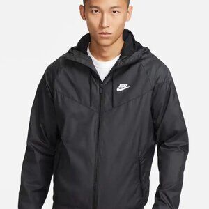 Nike Men's Black Sportswear Hooded Training Windbreaker Jacket Size XXL